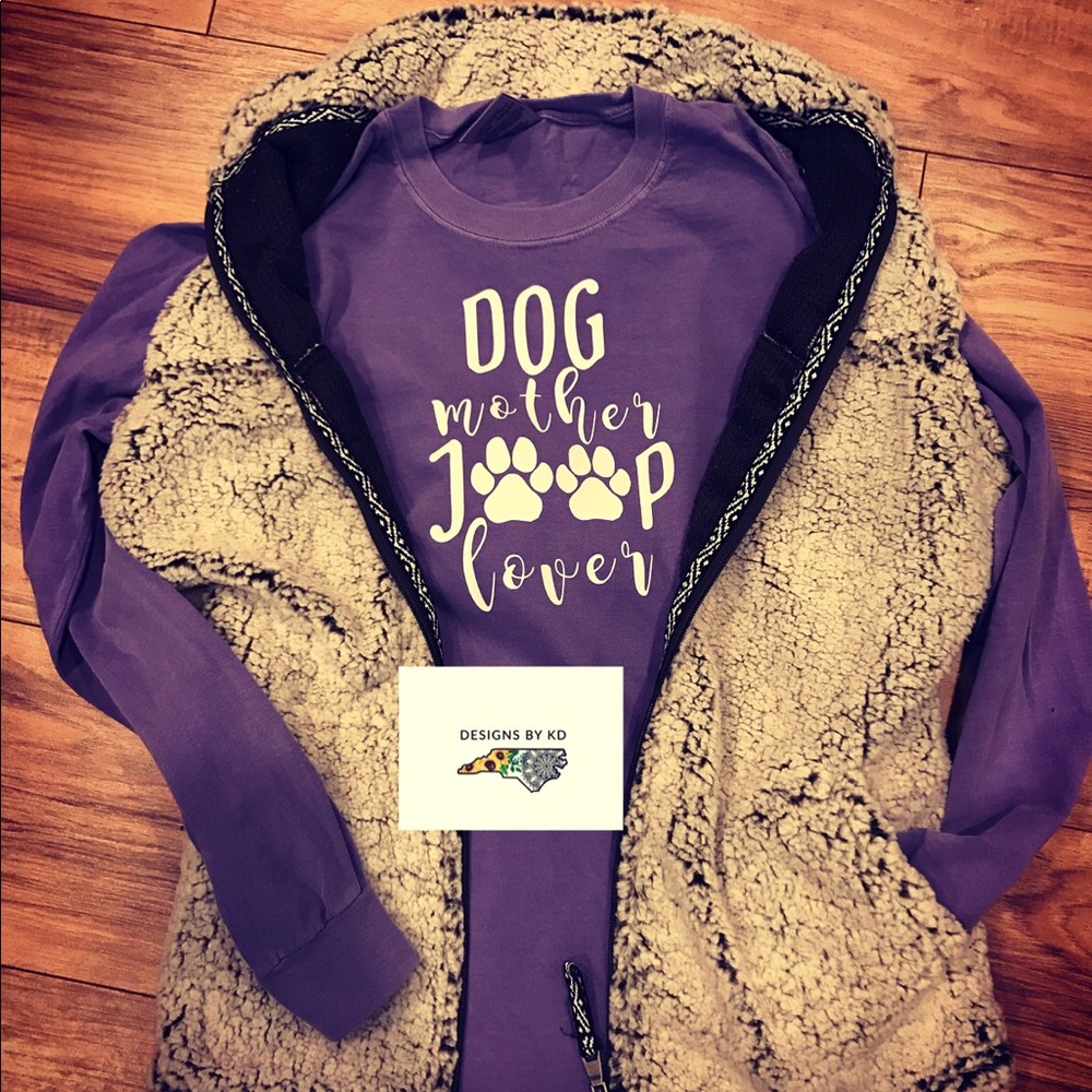Dog mother Jeep lover comfort color long sleeve